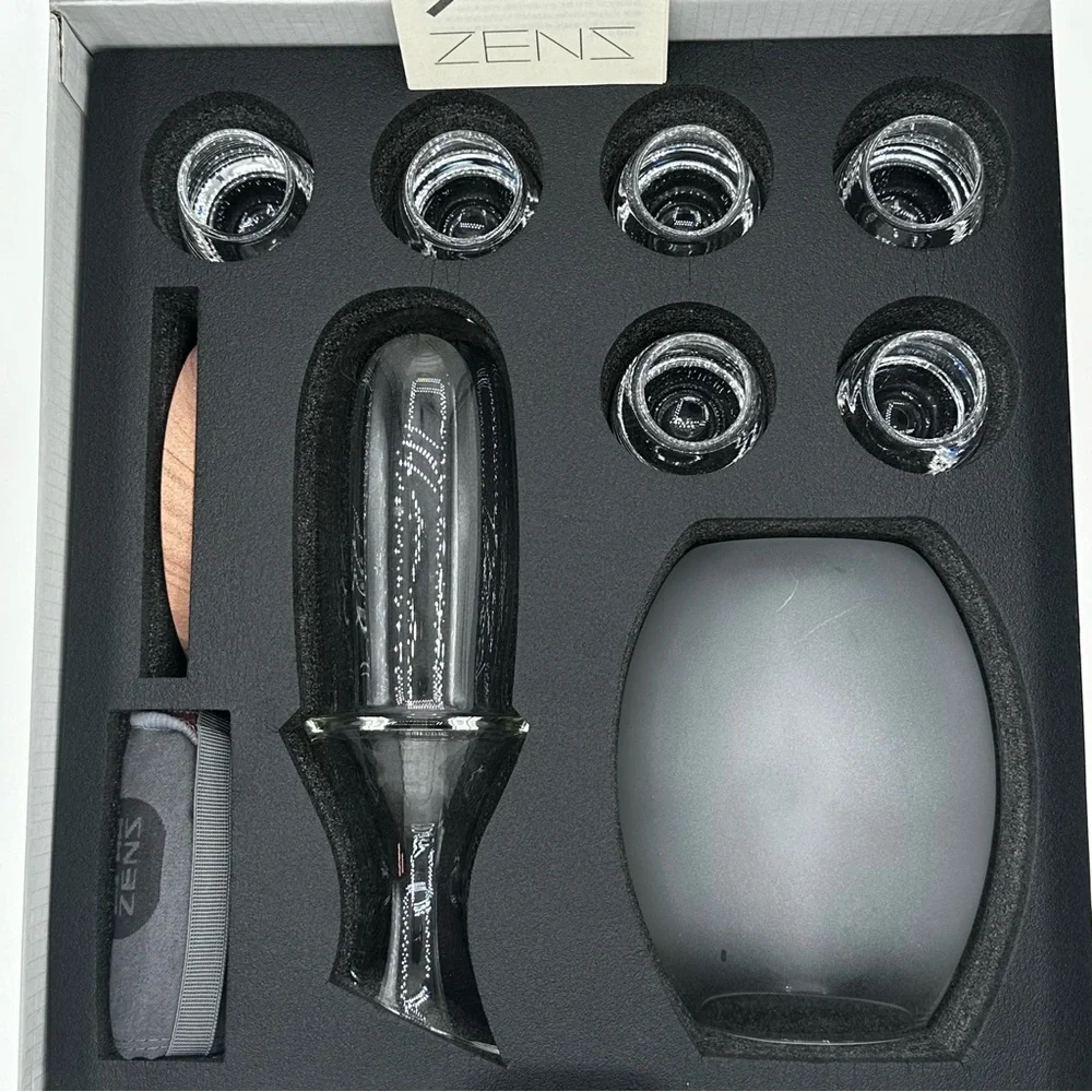 ZENS‎ glass sake set 8 pieces